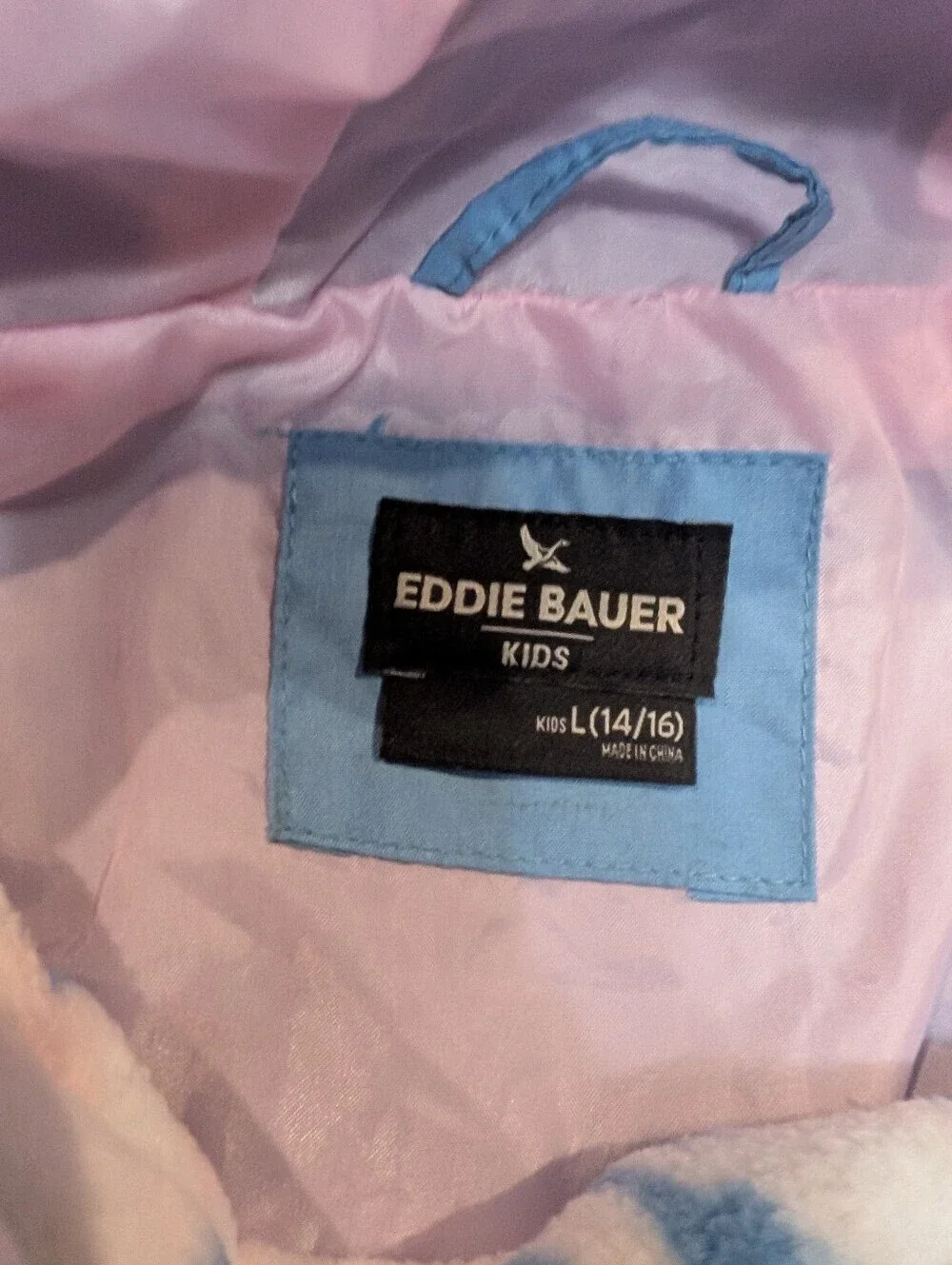 Eddie Bauer Kids Fleece Jacket - Blue & Light Pink